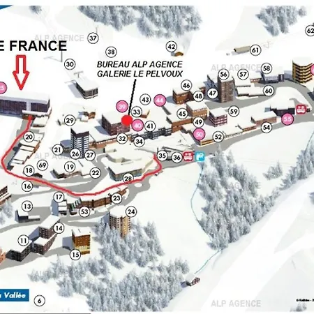 Le France - Duplex 9 Pers - Le France 132fr - Plagne Centre Mae-9444